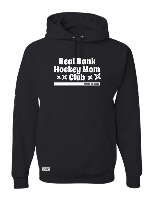 Real Rank Hockey Mom club - Black / Hoodie