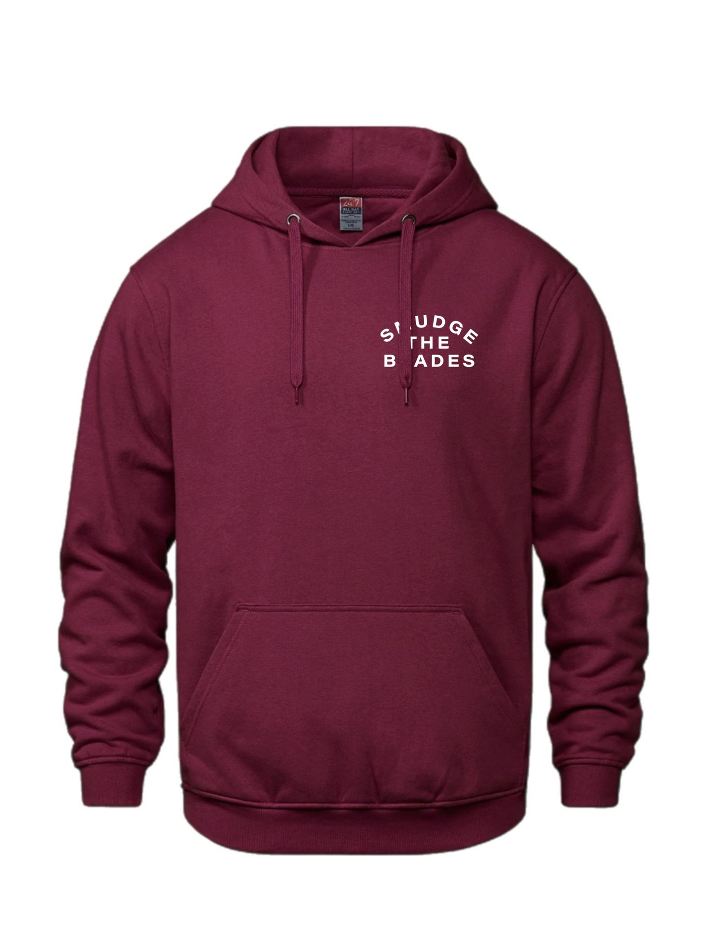 Smudge The Blades Skates Hoodie-Burgundy