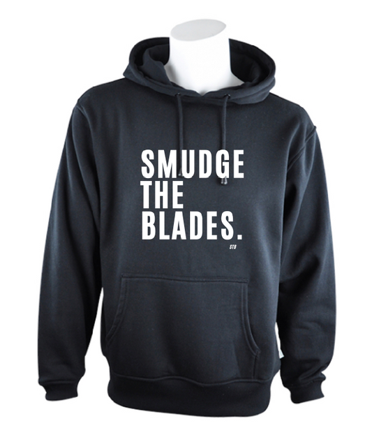 Smudge The Blades Hoodie- ADULT Black