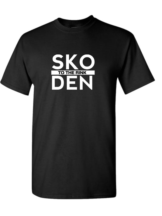 SKO to the rink DEN Tshirt- Black