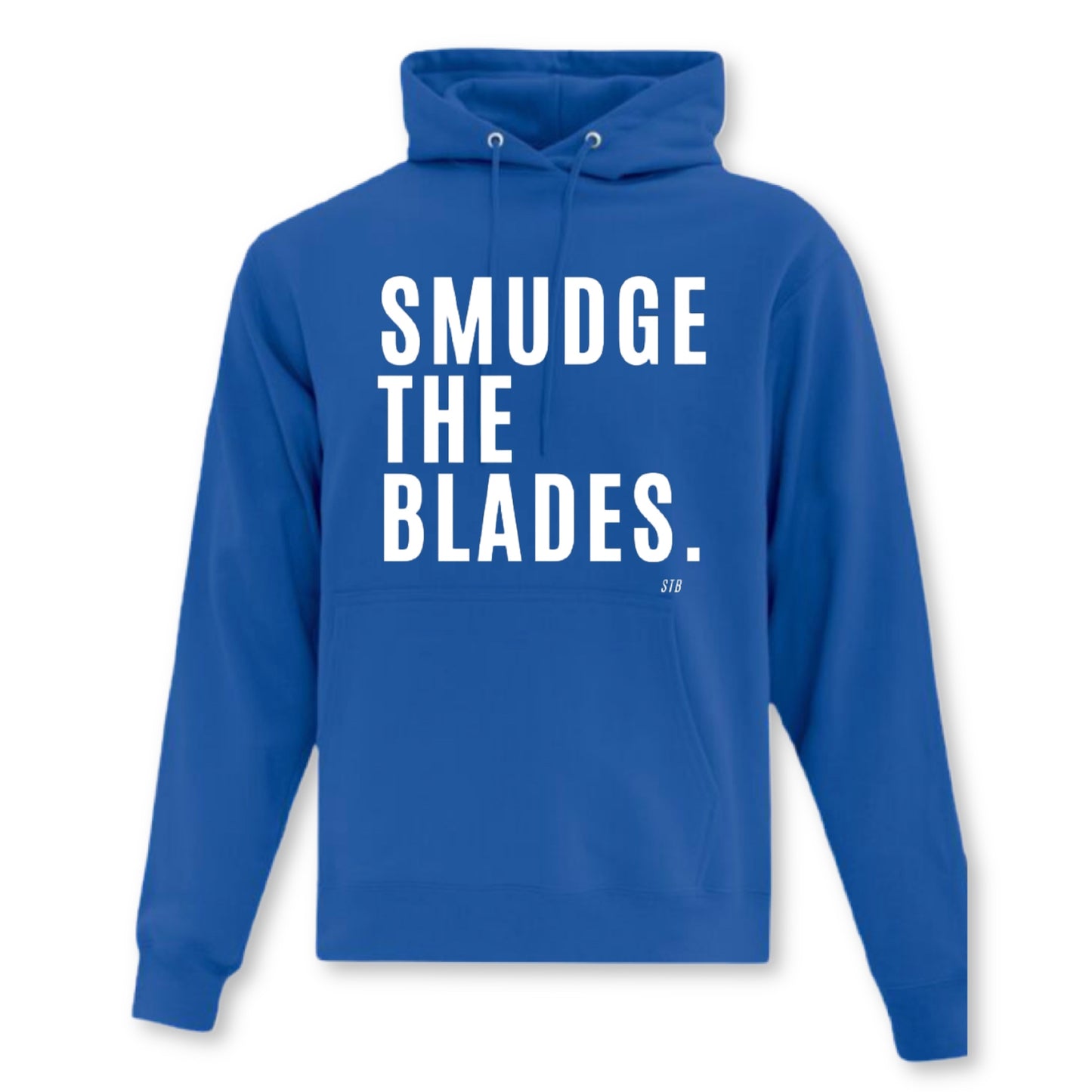 Smudge The Blades Hoodie- YOUTH Royal Blue