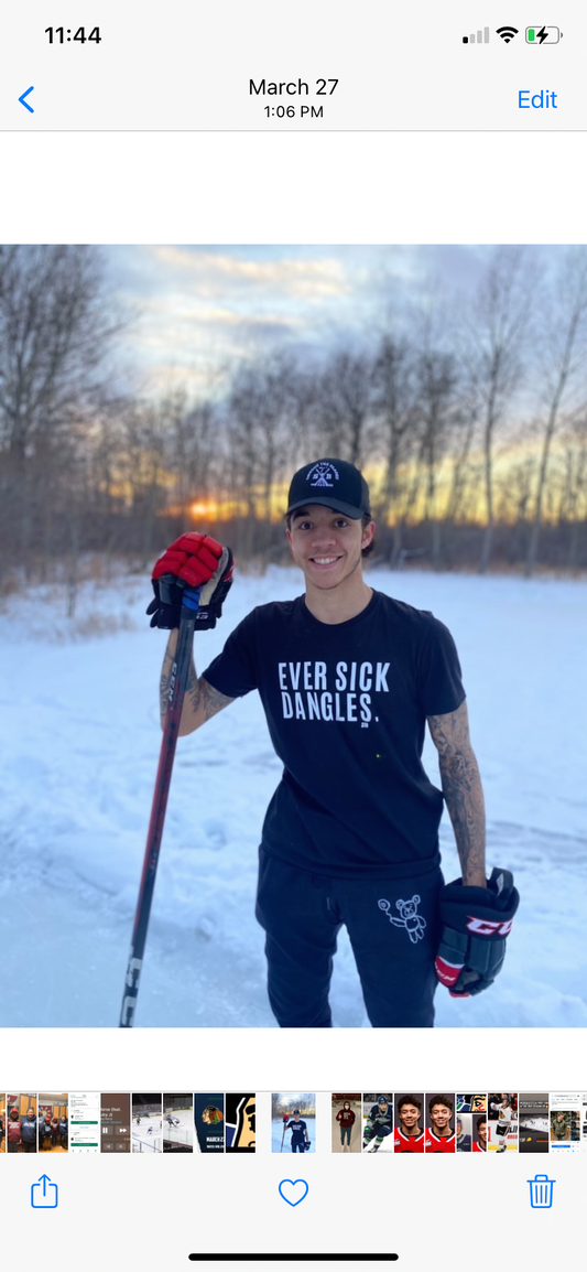 Ever Sick Dangles Tshirt- Black