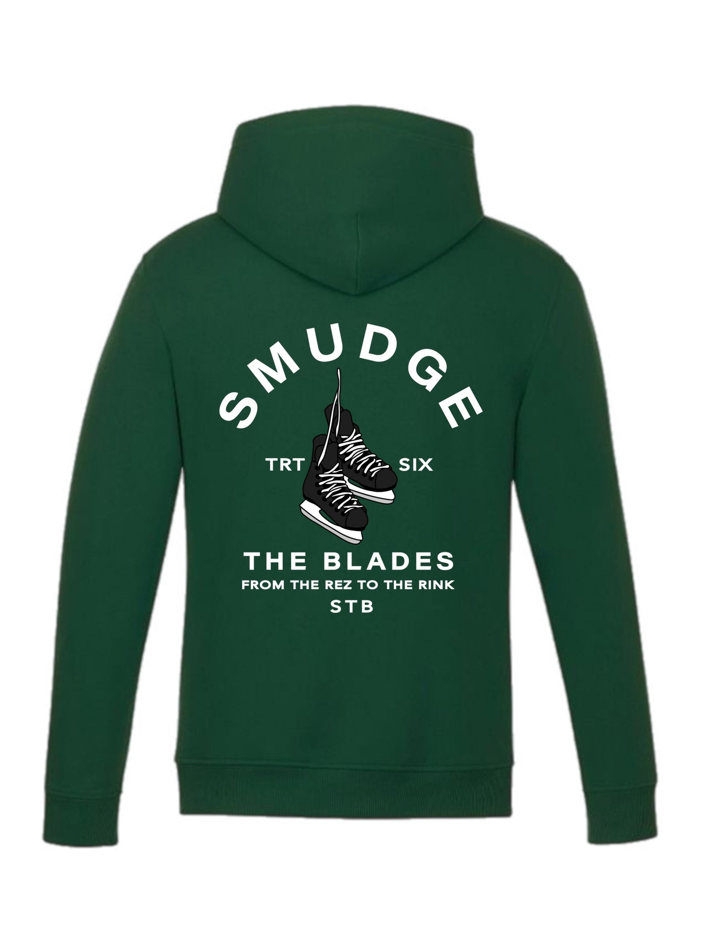 Smudge The Blades Skates Hoodie-Green