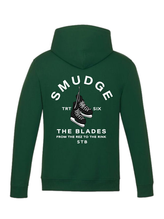 Smudge The Blades Skates Hoodie-Green