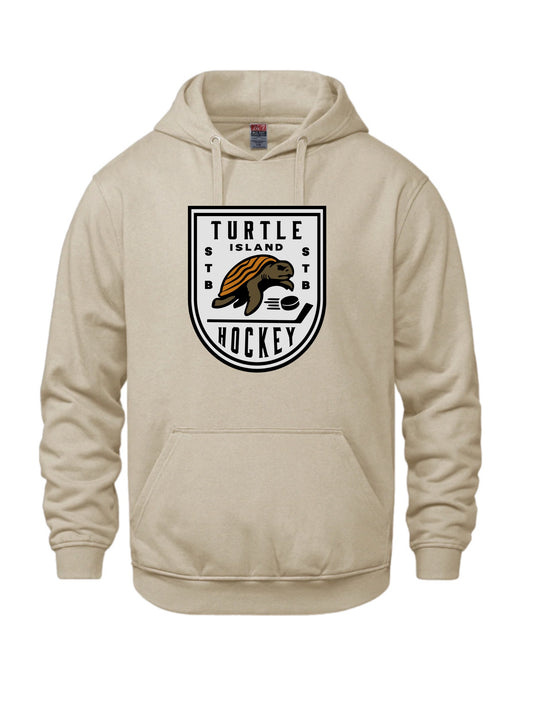 Turtle Island Hockey Hoodie- Sand