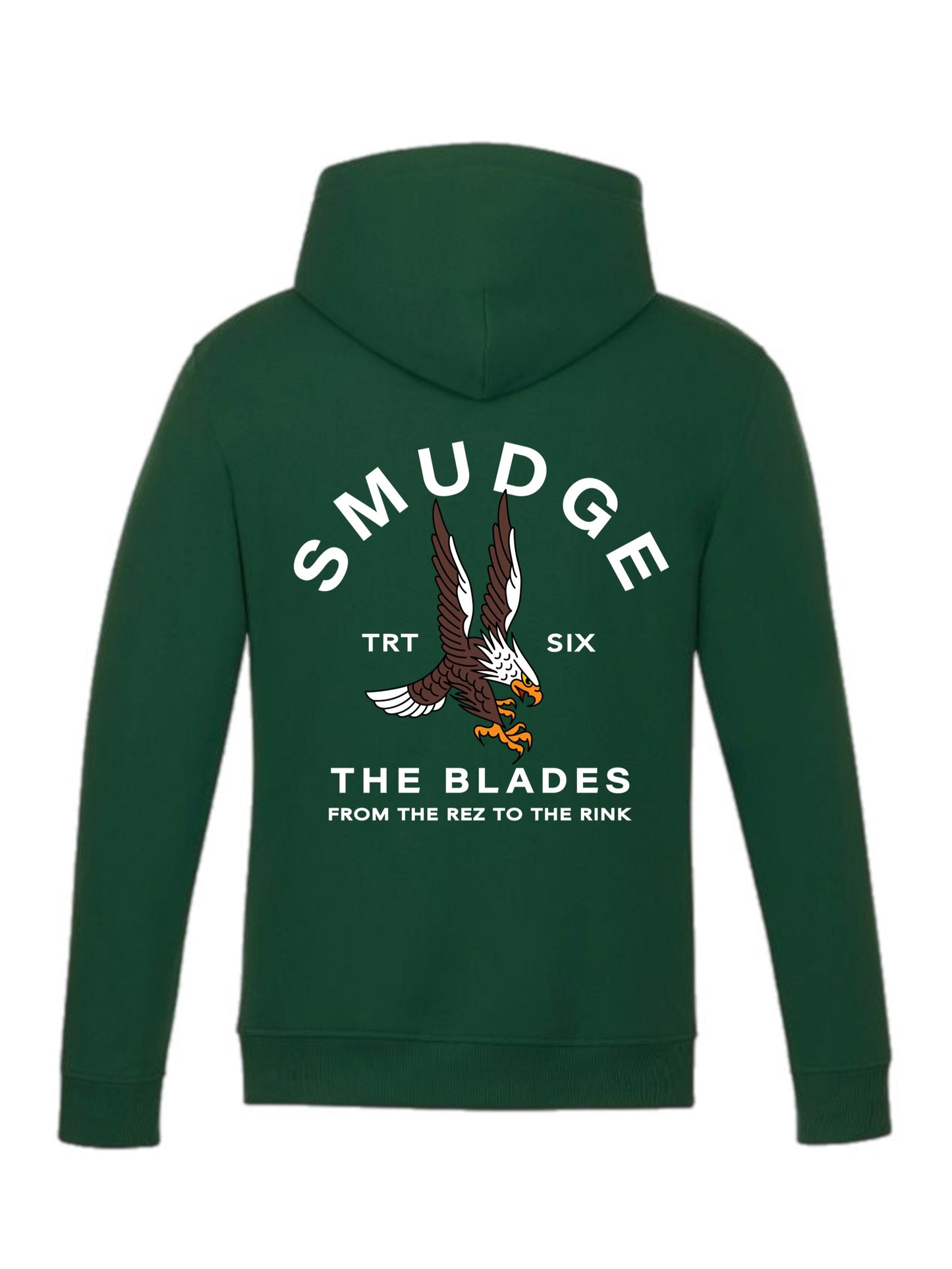 Smudge The Blades Eagle Hoodie-Green