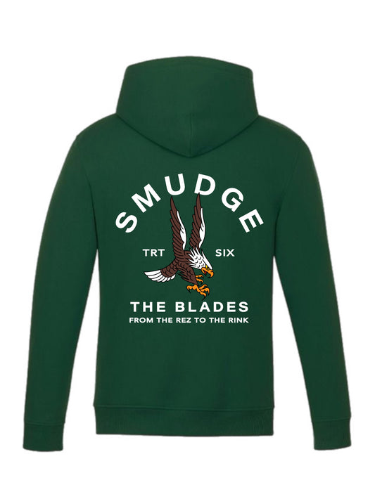 Smudge The Blades Eagle Hoodie-Green
