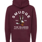 Smudge The Blades Eagle Hoodie-Burgundy