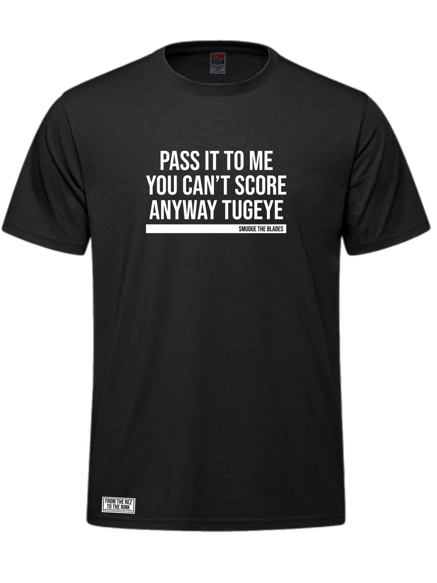 Pass the puck Tugeye! T-Shirt Black