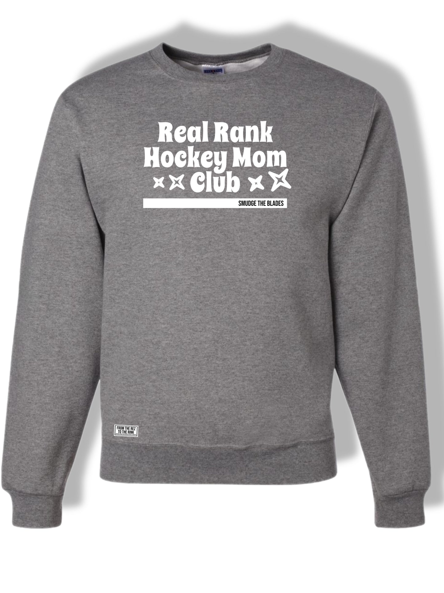 Real Rank Hockey Mom Club - Oxford/ Crewneck