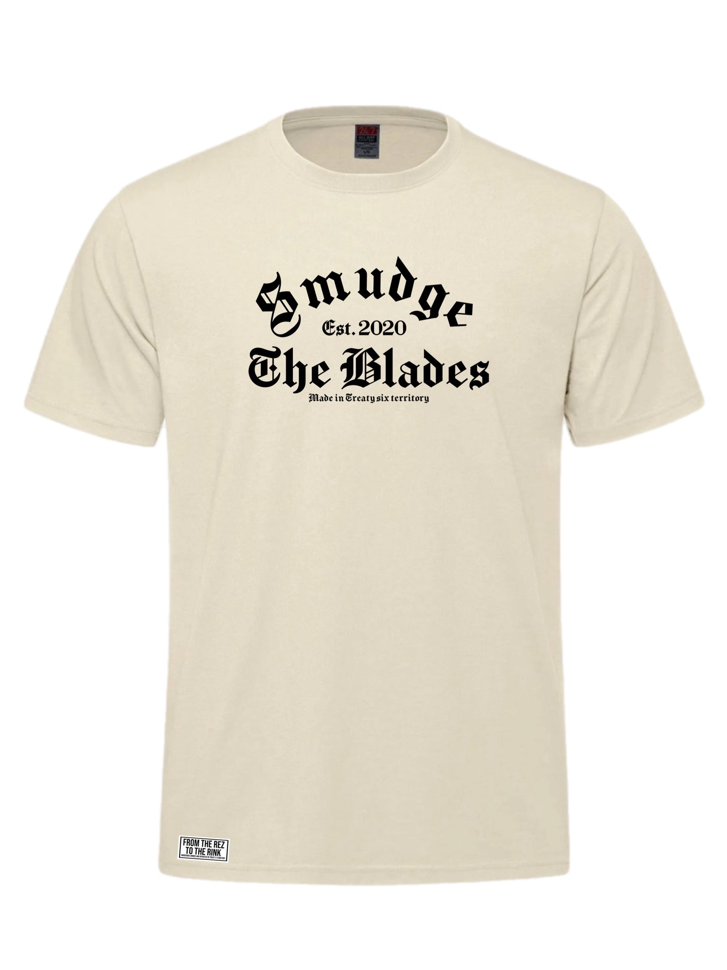 Smudge The Blades Est.2020 T-Shirt ( Ivory )