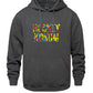 Hockey Kokum (Floral ) Hoodie- Dark Grey