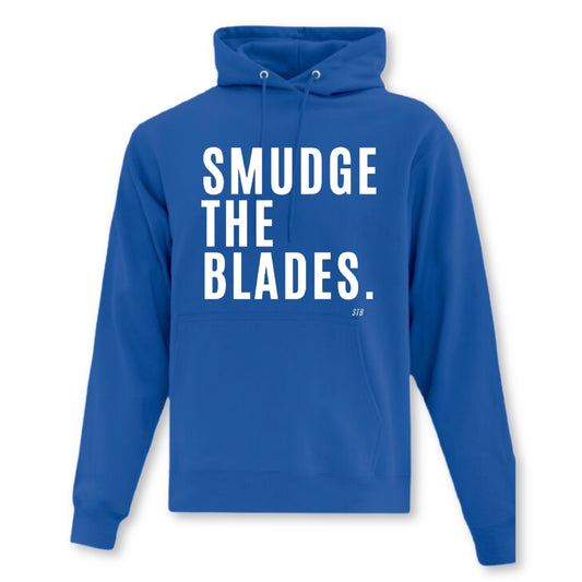 Smudge The Blades Hoodie- ADULT Royal Blue