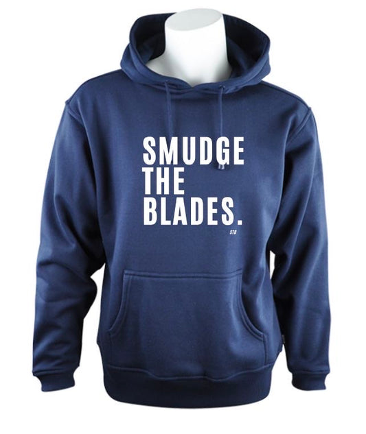 Smudge The Blades Hoodie- ADULT Navy