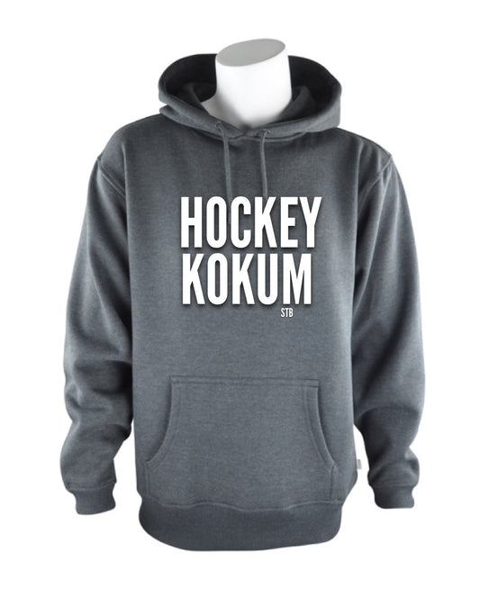 Hockey Kokum Hoodie- Dark Grey