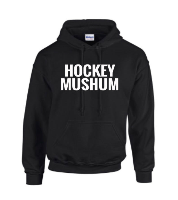 Hockey Mushum Hoodie- Black